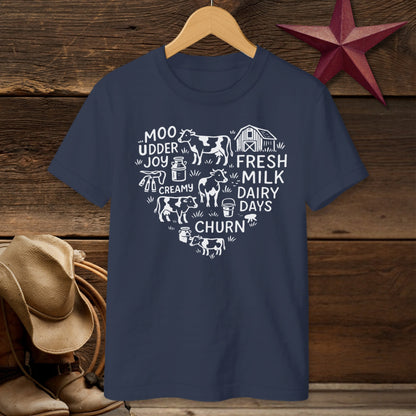 Dairy Farm Heart T-shirt (Youth)