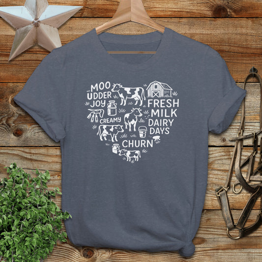 Dairy Farm Heart T-shirt