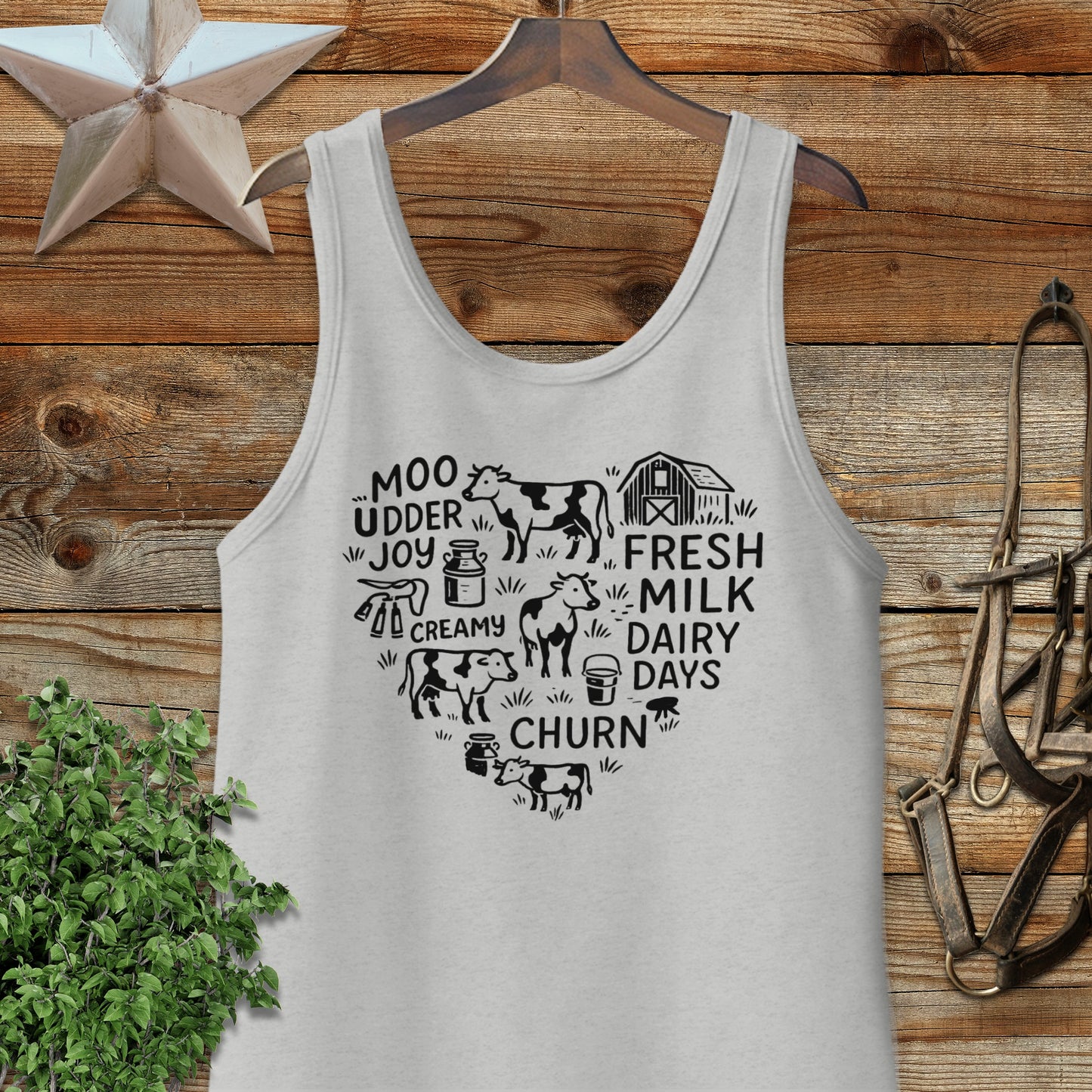 Dairy Farm Heart Tank Top
