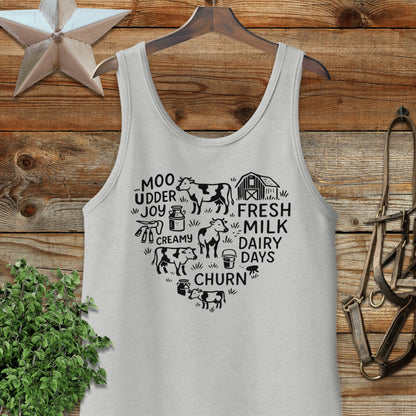 Dairy Farm Heart Tank Top