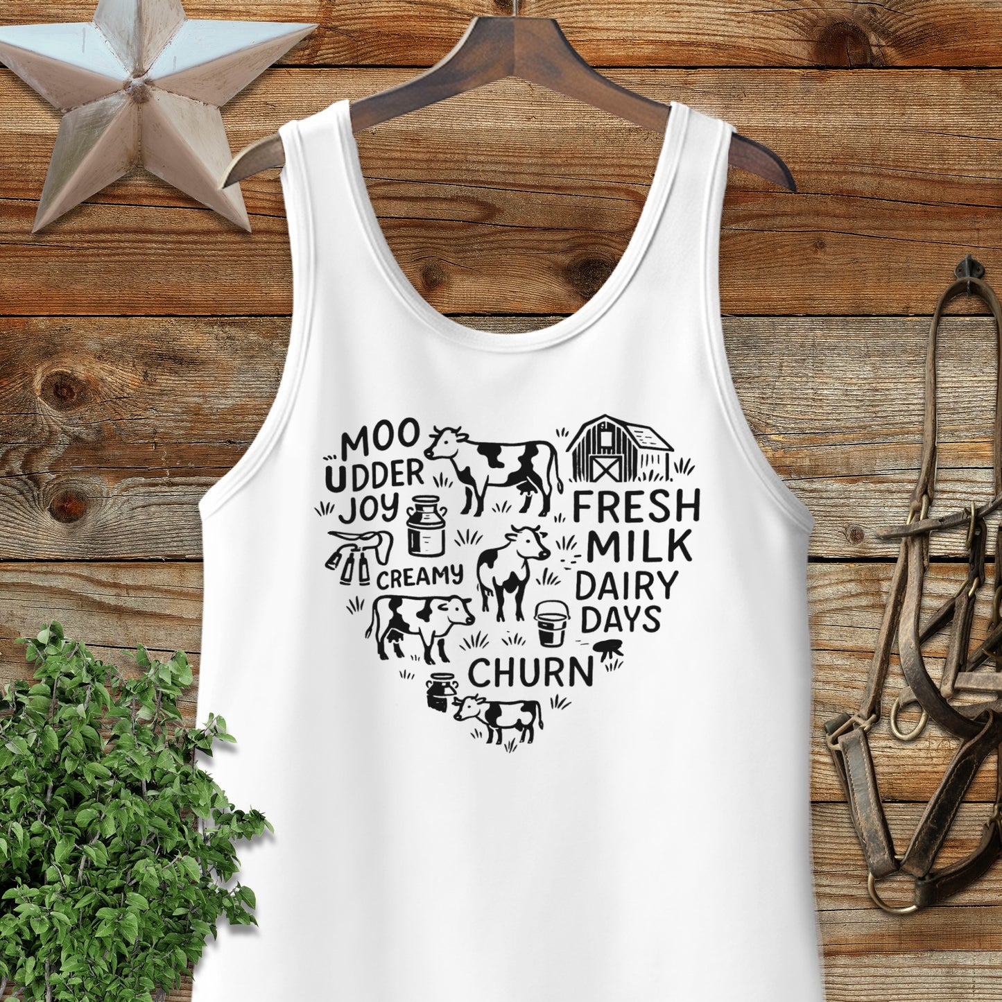 Dairy Farm Heart Tank Top