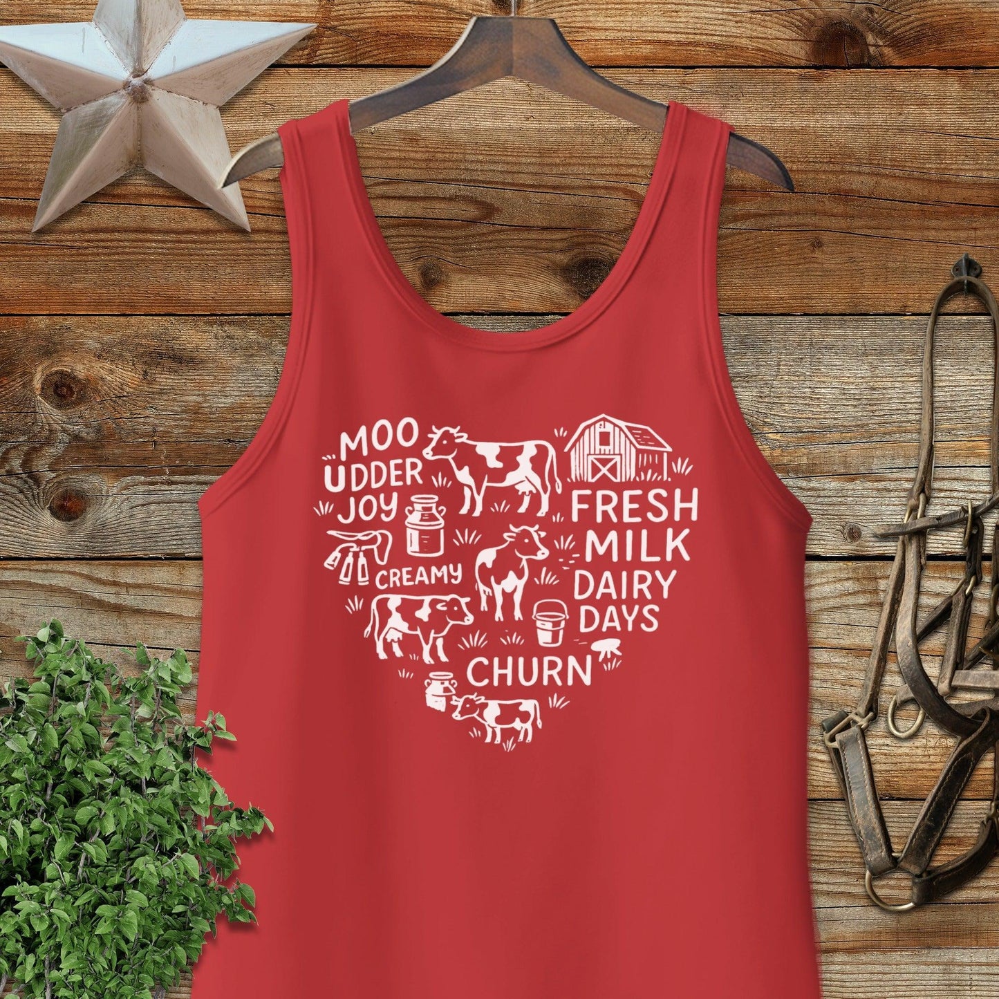 Dairy Farm Heart Tank Top