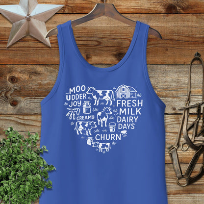 Dairy Farm Heart Tank Top