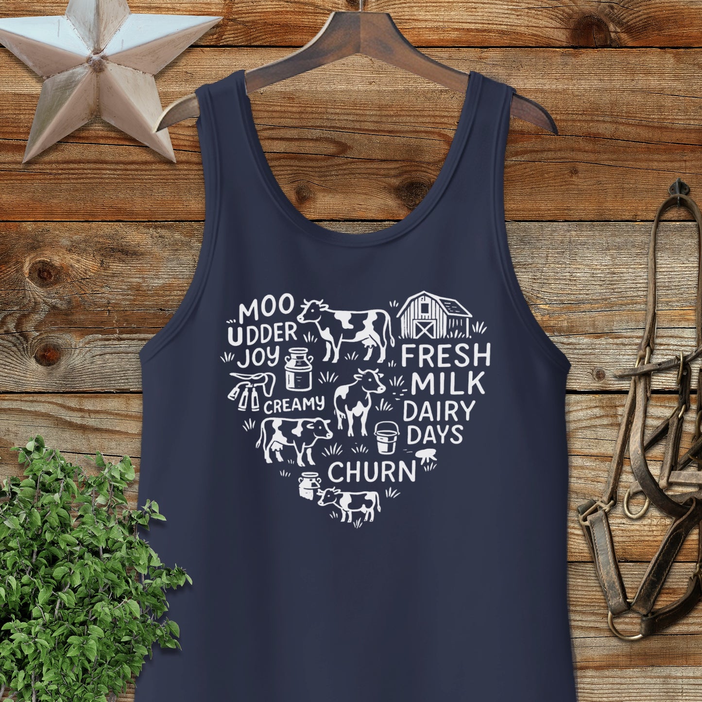 Dairy Farm Heart Tank Top