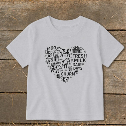 Dairy Farm Heart Toddler Tee