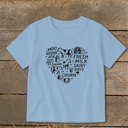Dairy Farm Heart Toddler Tee