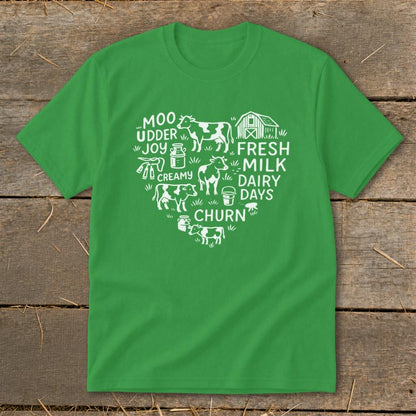 Dairy Farm Heart Youth Tee