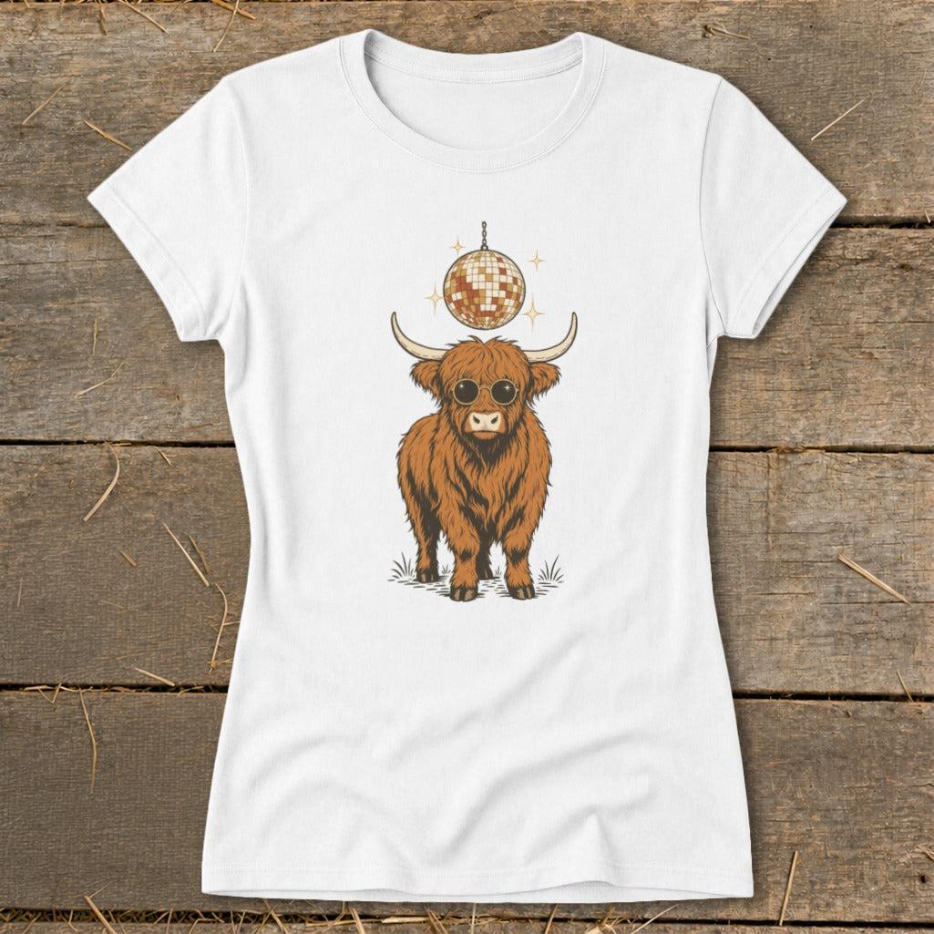 Disco Cow Ladies Tee