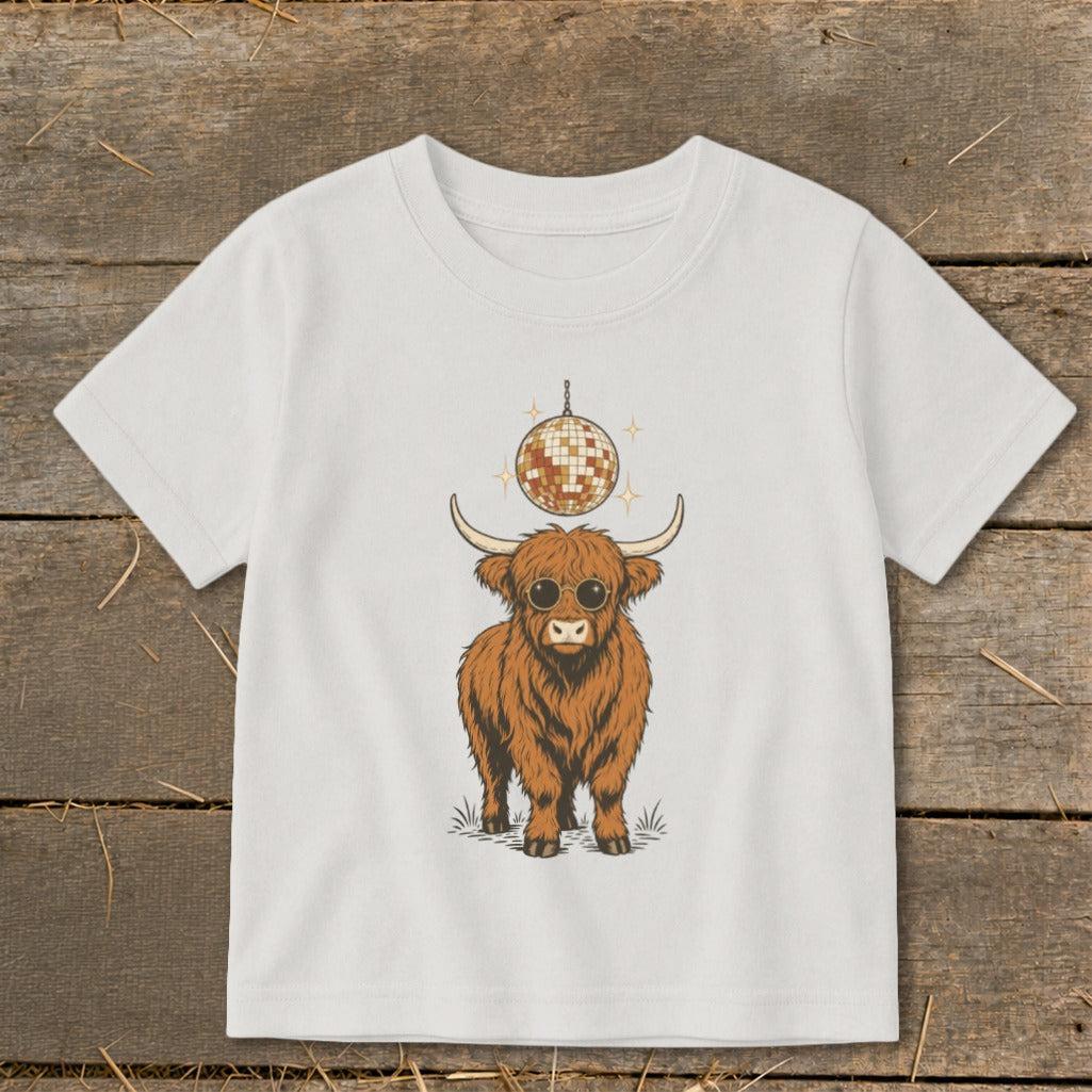 Disco Cow Toddler Tee