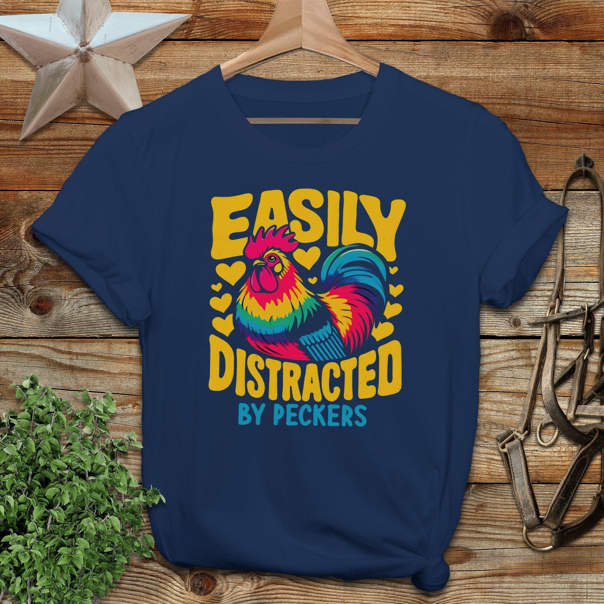 Distracted by Peckers Softstyle Tee