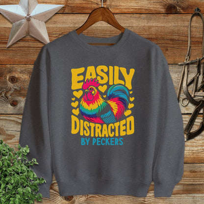 Distracted by Peckers Sweatshirt