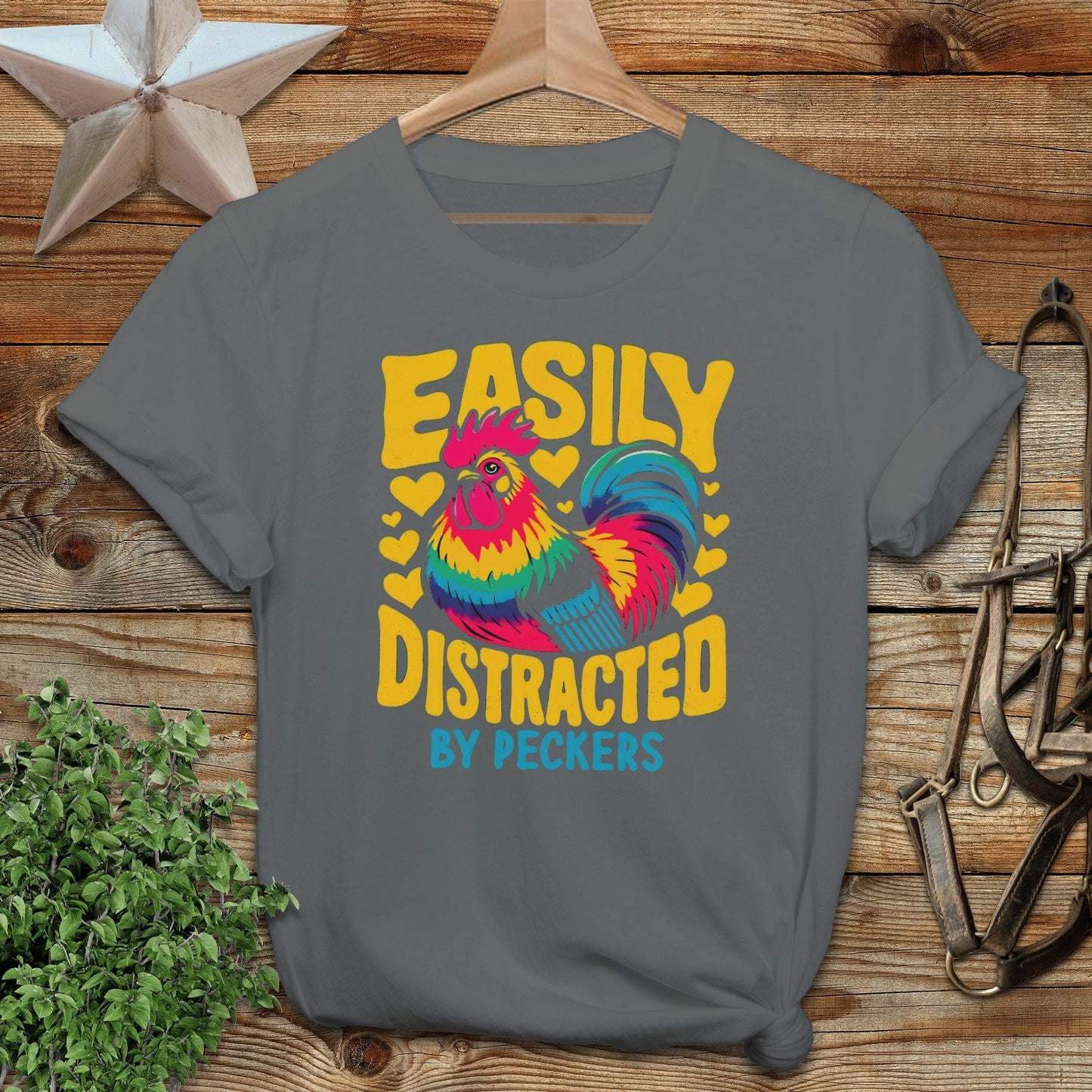 Distracted by Peckers T-shirt