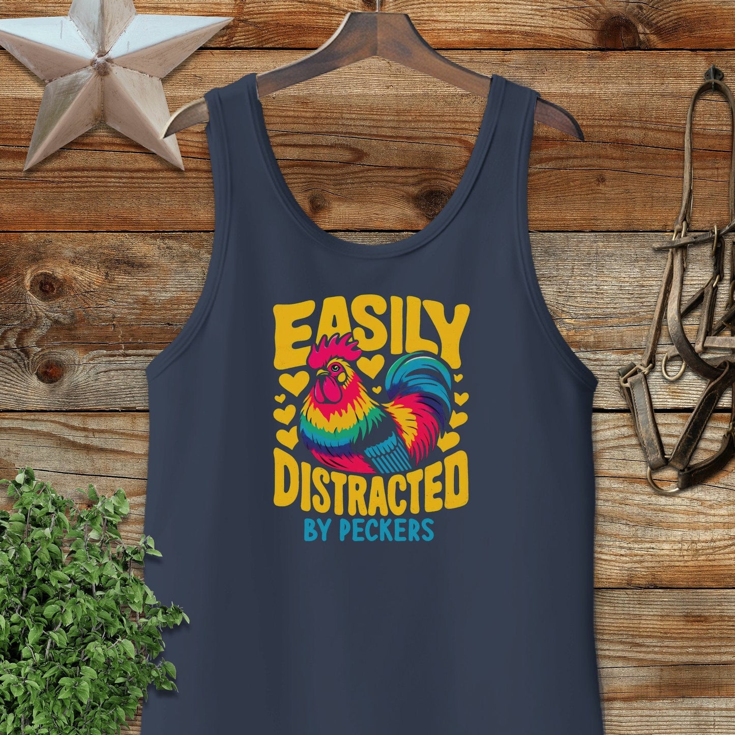 Distracted by Peckers Tank Top