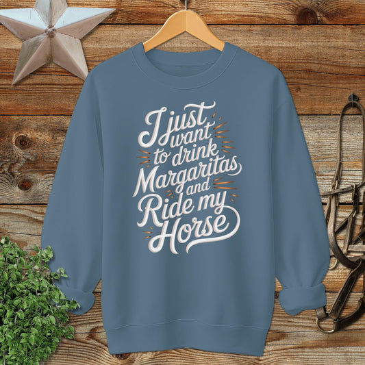 Drink Margaritas and Ride Sweatshirt