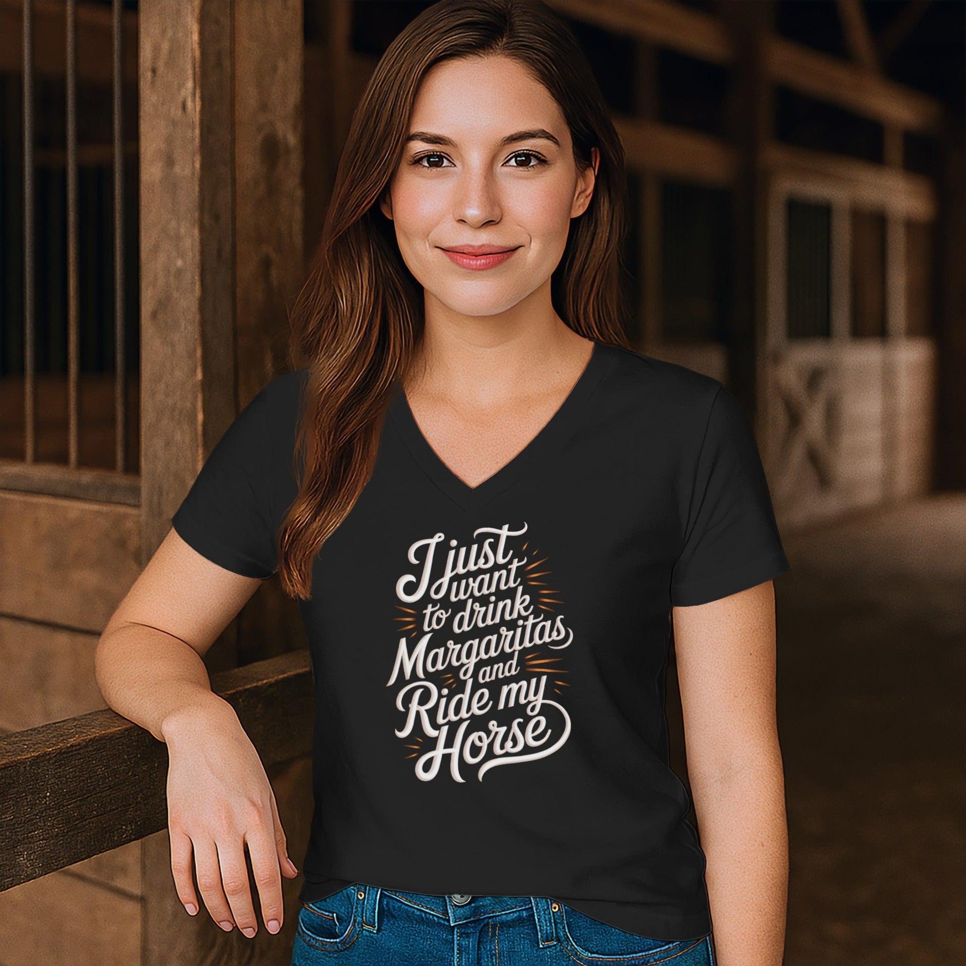 Drink Margaritas and Ride V-neck