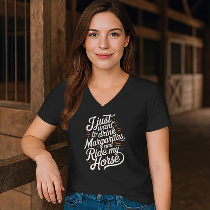 Drink Margaritas and Ride V-neck
