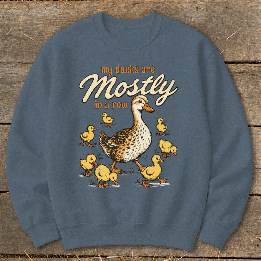 Ducks Mostly in a Row Sweatshirt