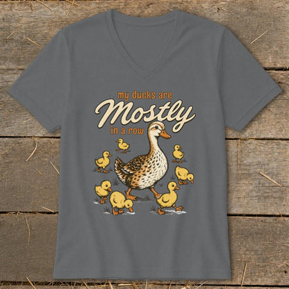 Ducks Mostly in a Row V-neck