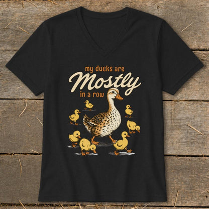 Ducks Mostly in a Row V-neck
