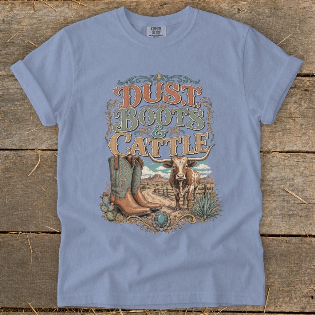 Dust, Boots & Cattle Signature Tee