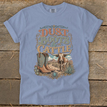 Dust, Boots & Cattle Signature Tee