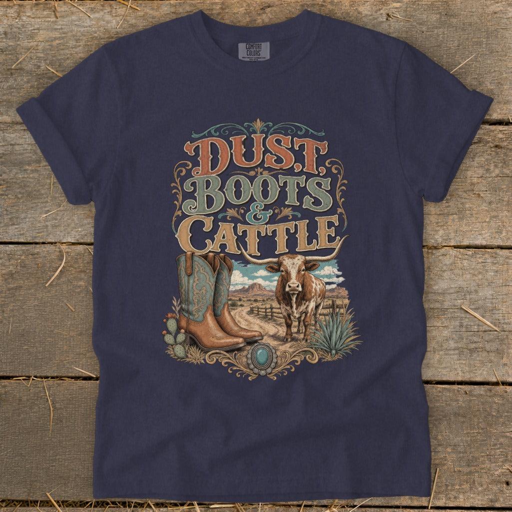 Dust, Boots & Cattle Signature Tee