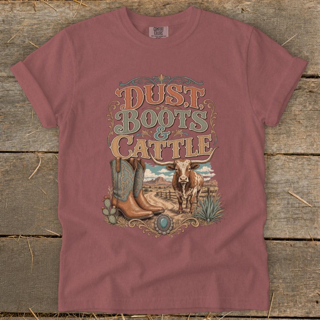 Dust, Boots & Cattle Signature Tee