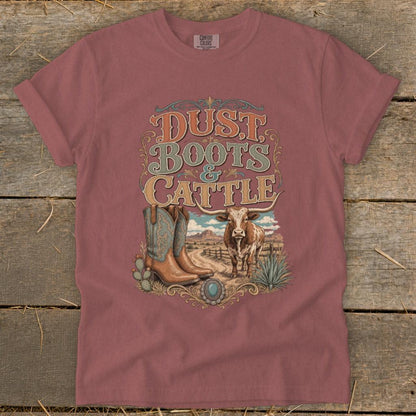 Dust, Boots & Cattle Signature Tee