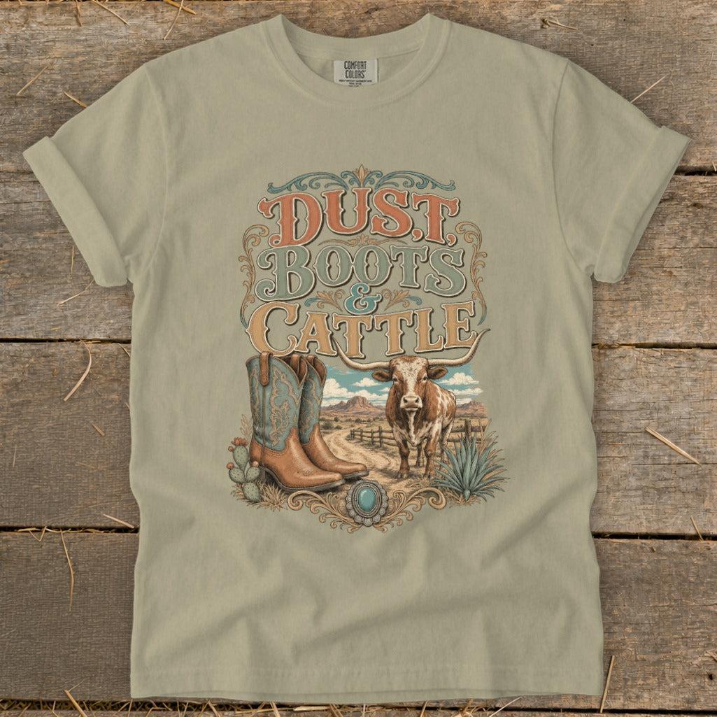 Dust, Boots & Cattle Signature Tee