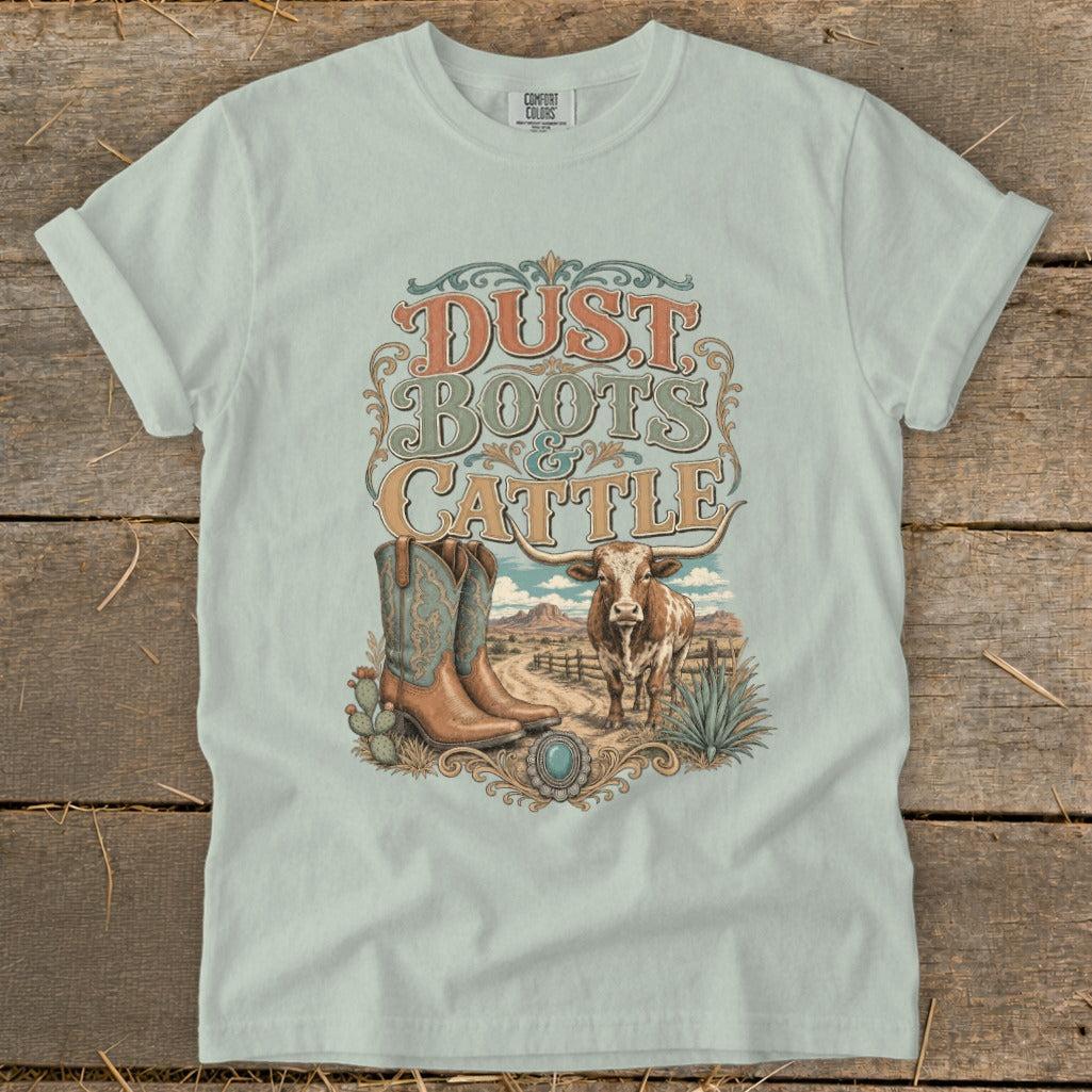 Dust, Boots & Cattle Signature Tee