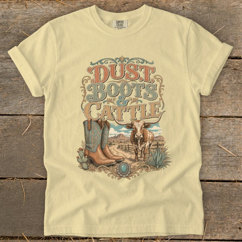 Dust, Boots & Cattle Signature Tee