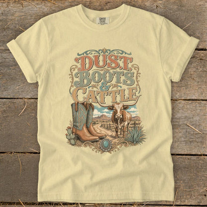 Dust, Boots & Cattle Signature Tee