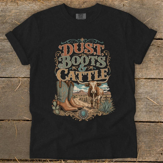 Dust, Boots & Cattle Signature Tee