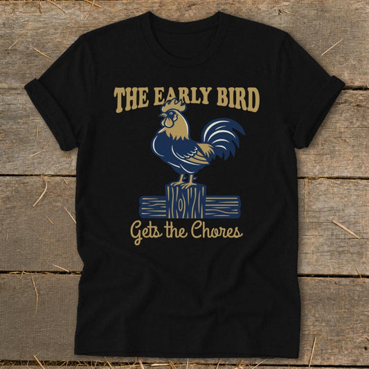Early Bird Softstyle Tee - Black