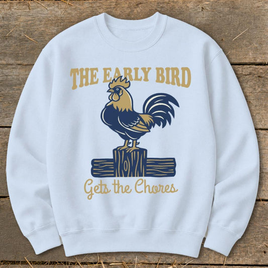 Early Bird Sweatshirt - Light Blue