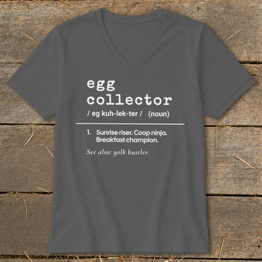 Egg Collector Definition V-neck - Asphalt