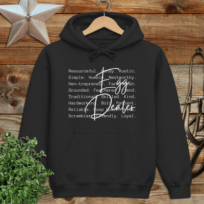 Egg Dealer Words Hoodie