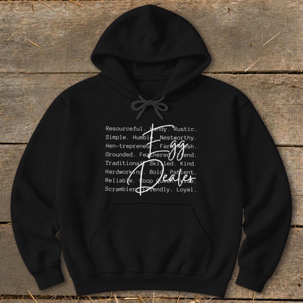 Egg Dealer Words Hoodie