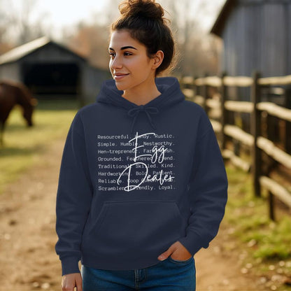 Egg Dealer Words Hoodie