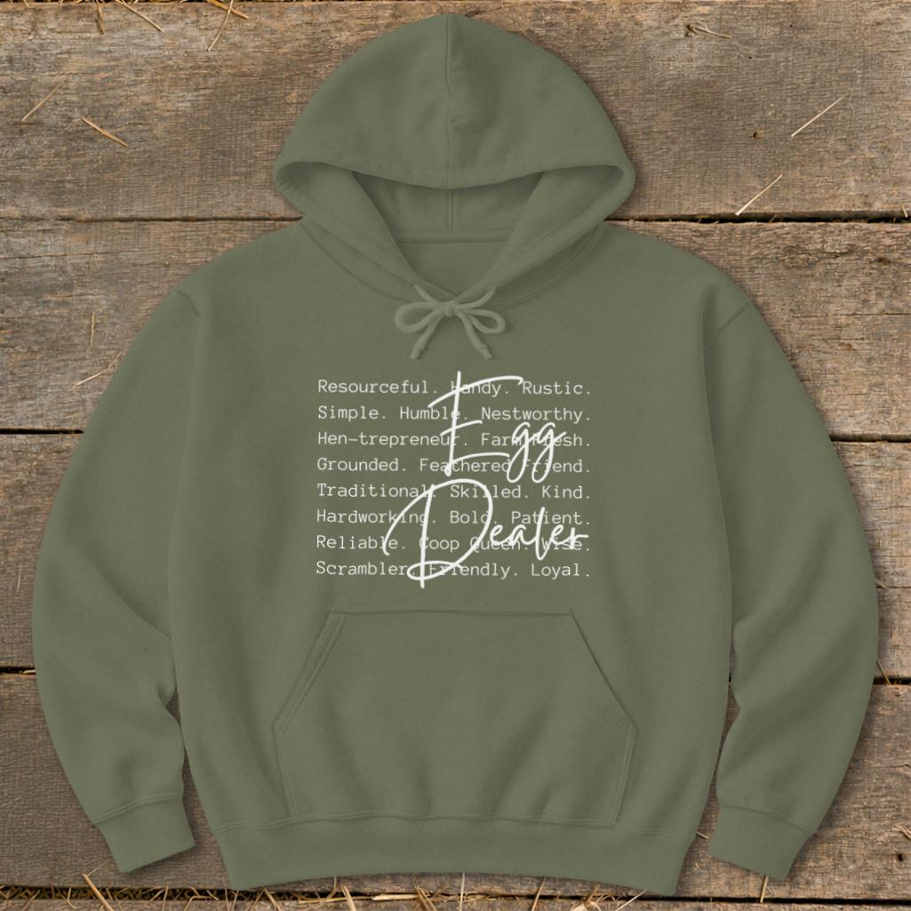 Egg Dealer Words Hoodie