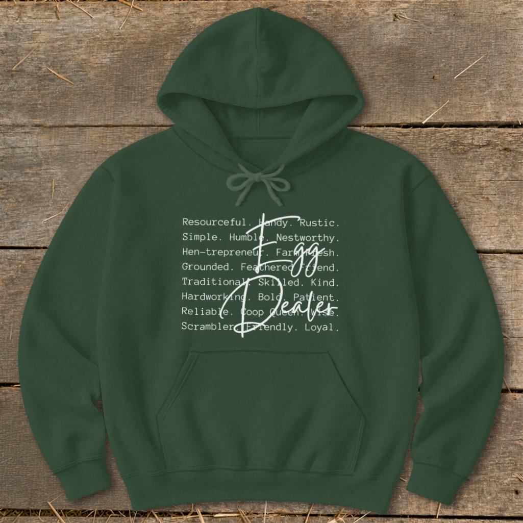 Egg Dealer Words Hoodie