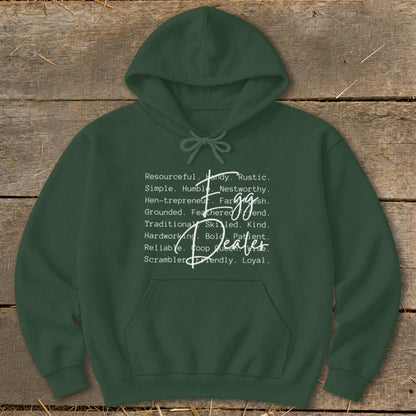 Egg Dealer Words Hoodie