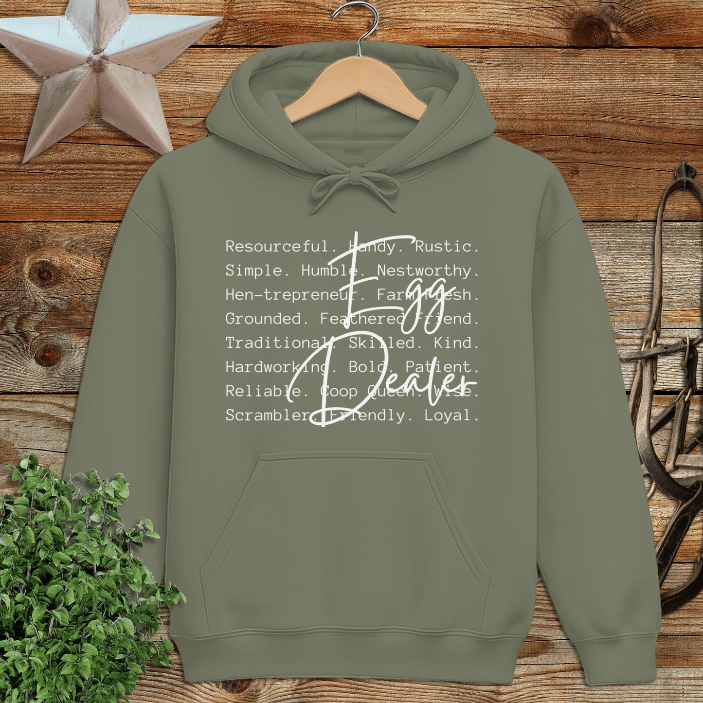 Egg Dealer Words Hoodie