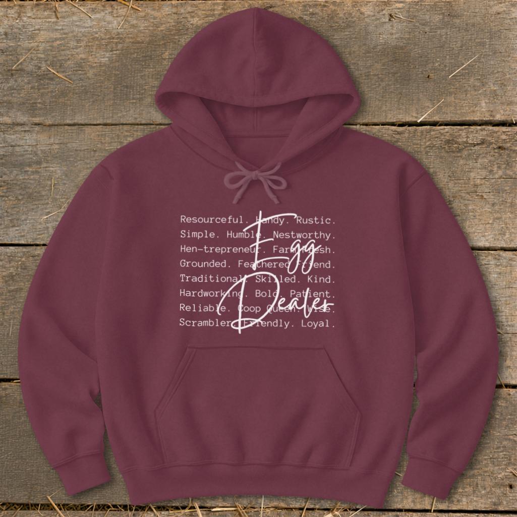 Egg Dealer Words Hoodie