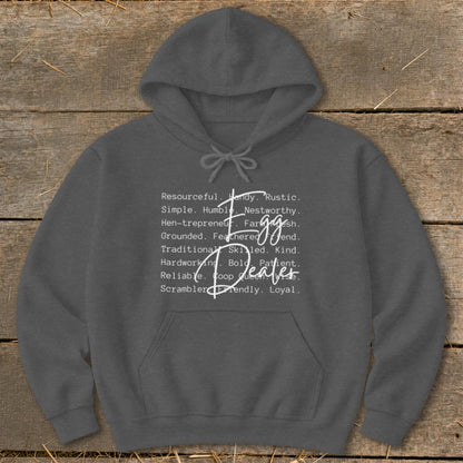Egg Dealer Words Hoodie