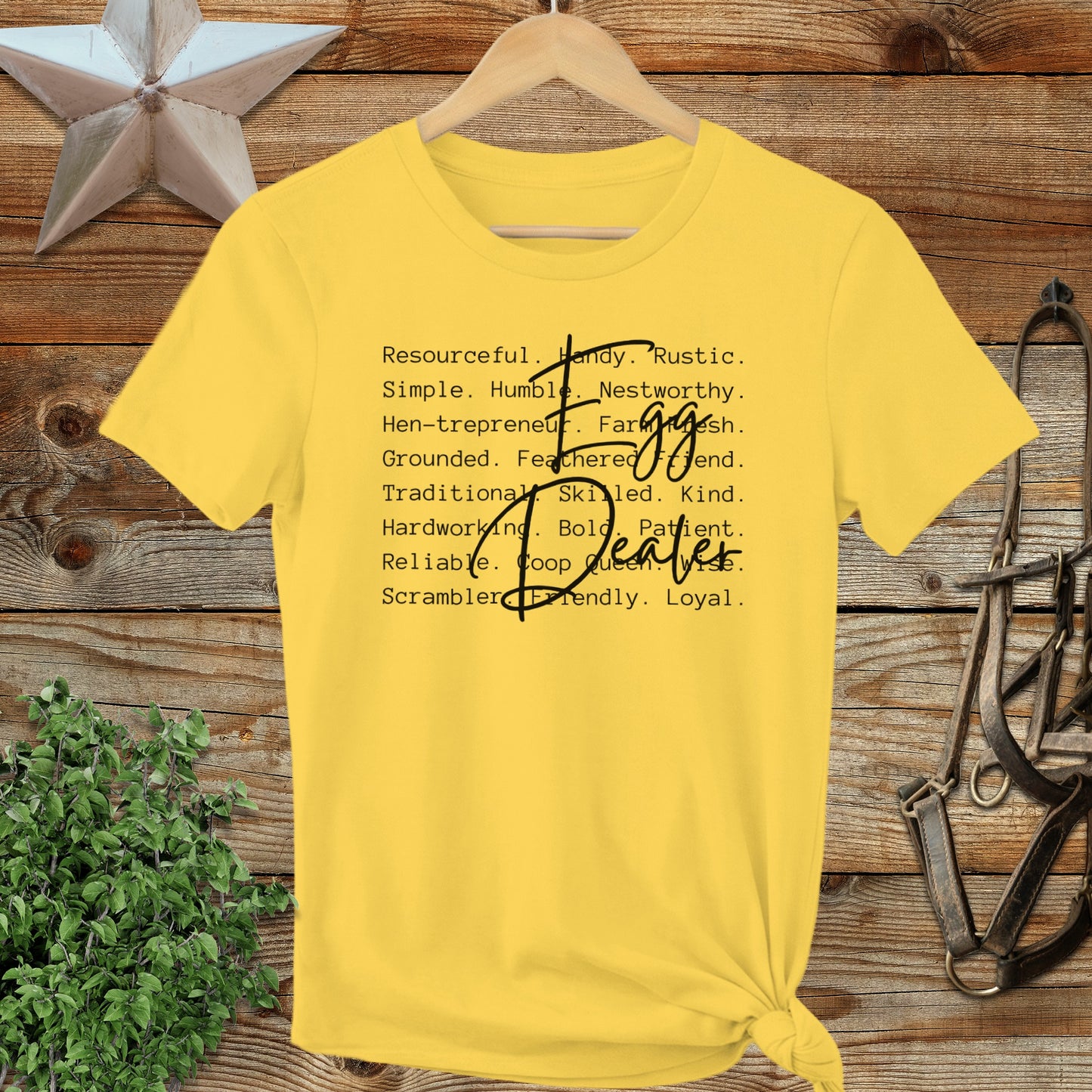 Egg Dealer Words Ladies Tee