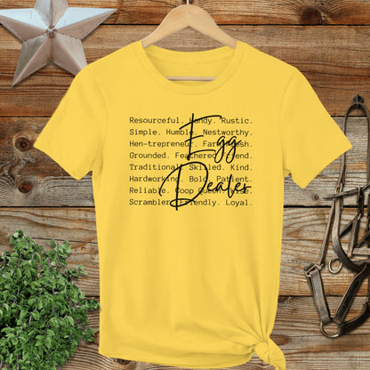 Egg Dealer Words Ladies Tee
