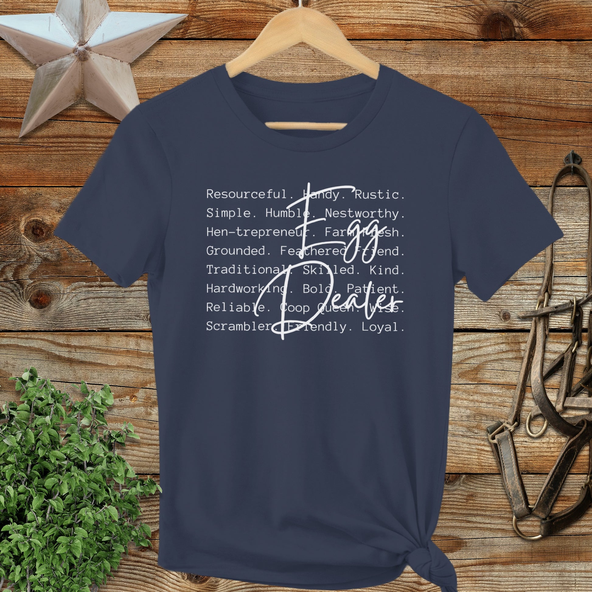 Egg Dealer Words Ladies Tee