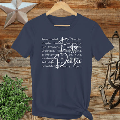 Egg Dealer Words Ladies Tee