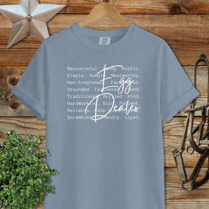Egg Dealer Words Signature Tee